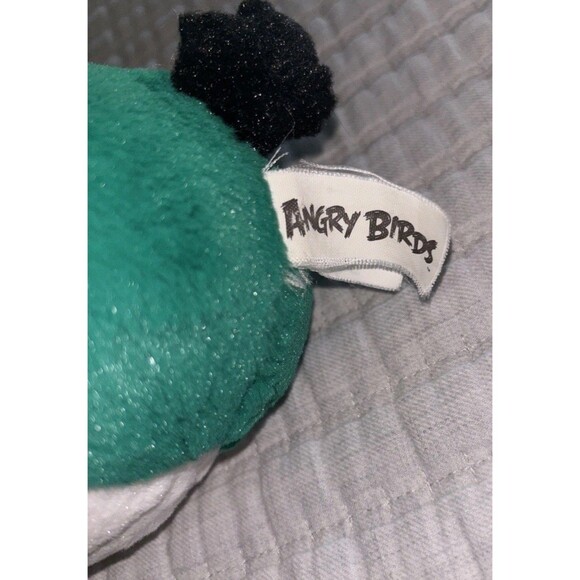 RARE Angry Birds 5" Hal Plush Open Beak Green Toucan Bird 2010 Commonwealth - Picture 3 of 4